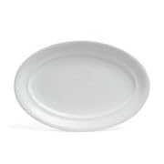 over&back Rim Stoneware Serving Platter - Elegant 1-Piece Oval Serving Platter to Complete Your Kitchen Set - 16" L x 10.8" W Semi-Matte Charcoal - color: Gray