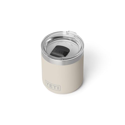 YETI Rambler 10 oz Ceramic Lined Lowball 2.0, Vacuum Insulated with MagSlider Lid, Cape Taupe - color: Cape Taupe