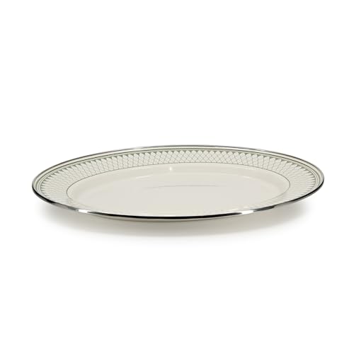 Golden Rabbit Enamelware Oval Platter, 12 x 16in, Olive Sevilla - color: Olive Sevilla