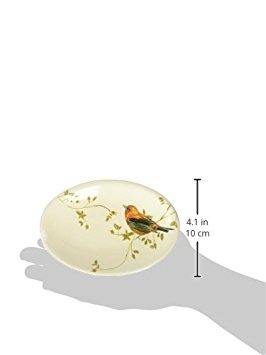 Avanti Linens - Soap Dish, Countertop Bathroom Accessories, Nature Inspired Home Decor (Gilded Birds Collection)