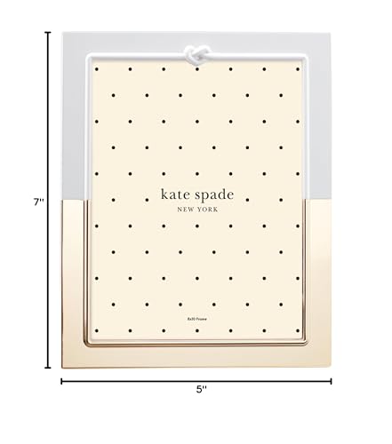Kate Spade New York Love 8X10 Frame, 2.40 LB, Metallic | gold-plated stainless steel with enamel | holds an 8x10 photo | 11.25 inch height, wedding keepsake gift - style: Picture Frame, 8x10