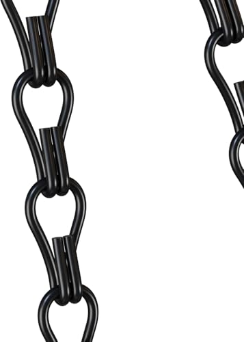garini 6 Pack, 23 Inch Hanging Baskets Chain,Black Hanging Chains with Hooks Flower Pot Chain Replacement Plant Hangers for Planters, Bird Feeders and Lanterns - color: Black, size: 6P