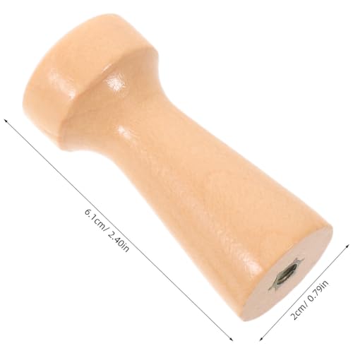 Abaodam 20pcs Wooden Peg Hooks with Screws for Wall Mounting, Easy Installation and Safe Design, Rounded Bottom Wood and Metal Coat Hooks for Bathroom Towel Racks and Home Use