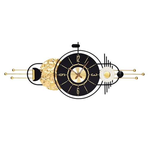 47x19 Inch Modern Large Wall Clock Battery Powered for Living Room | Quartz Movement, Easy-Read Analog Dial, Sleek Accent for Bedroom, Entryway, Kitchen, Office, and Housewarming Gifts - color: M - 47x19 in