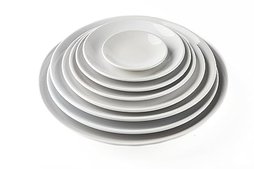 Restaurant Value, Stoneware Coupe Shape Plate 6.5", Bright White, Case of 36 - color: Bright White, size: Plate 6.5"