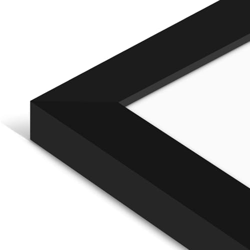 Americanflat 8.5x14 Picture Frame with Shatter-Resistant Glass - Set of 2 - Signature Collection - Gallery-Style Frames Made of Engineered Wood - Picture Frames for Wall Display - Black | Shatter-resistant glass, hangs vertical or horizontal, sawtooth han