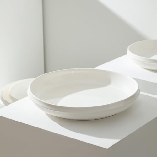 Stone Lain Verso 4-Piece Dinner Plate Set Porcelain, White - size: 4-Piece - Dinner Plate
