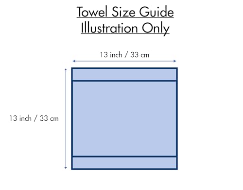 Bumble Premium Dish Cloths 13"x13" (6 Pack) | 100% Natural Ring Spun Cotton | 400 GSM | Highly Absorbent & Soft |Yarn Dyed & Solid Dyed Terry Dish Cloth Set - Aqua - color: Aqua, size: Dish Cloths - Mixed Styles