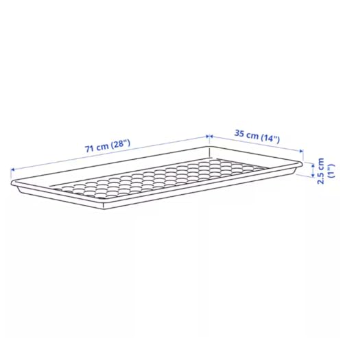 Indoor Outdoor Shoe Tray, 28 x 14 inches, Gray, Using a Shoe mat Protects Your Floor from Dirt and Gravel