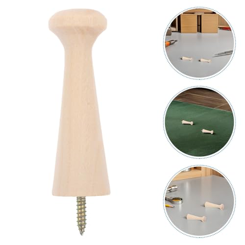 24pcs Wooden Shaker Peg Coat Rack with Screw-on Hooks, Space-Saving Multipurpose Wood Pegs for Hanging Clothes and Towels, for Family Storage and Mudroom Organization