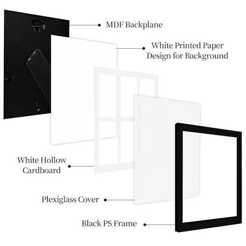 Polaroid Picture Frame Collage 2x3 Instax Mini Film - 6 Openings - size: 10×10