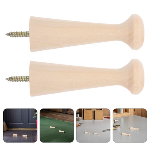 MAGICLULU 24pcs Wood Peg Coat Rack with Screw-in Shaker Pegs for Door Back Installation Paintable Wooden Wall Hooks for Household Storage of Hats and Purses