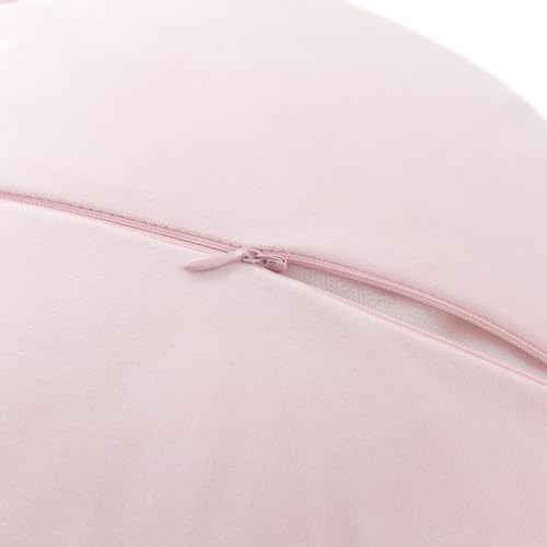 OiseauVoler 3D Peony Flower Decorative Throw Pillow with Insert Included | Handmade Cute Round Pillow Cushion Aesthetic for Couch Bed Home Decor Red Gradient 12 Inch