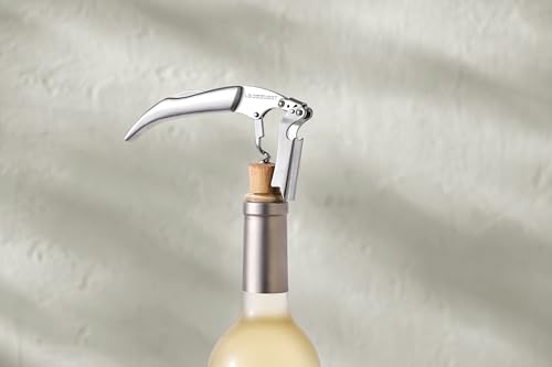 Le Creuset Stainless SteelCorkscrew Wine Opener | One-Step Waiter's Friend - color: Stainless Steel, style: Wine Opener