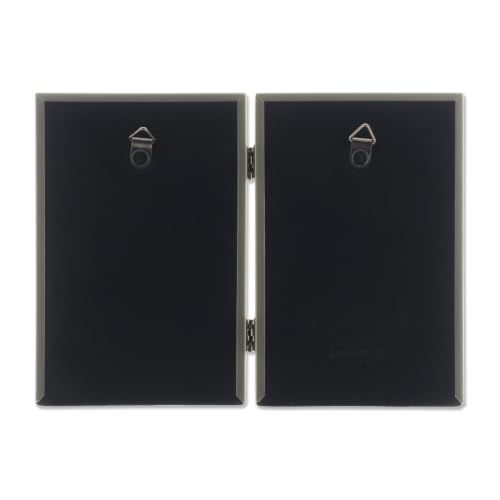 Lawrence Frames Bead Border Design, 4x6 Double, Satin Gold - color: Satin Gold, size: 4x6 Double