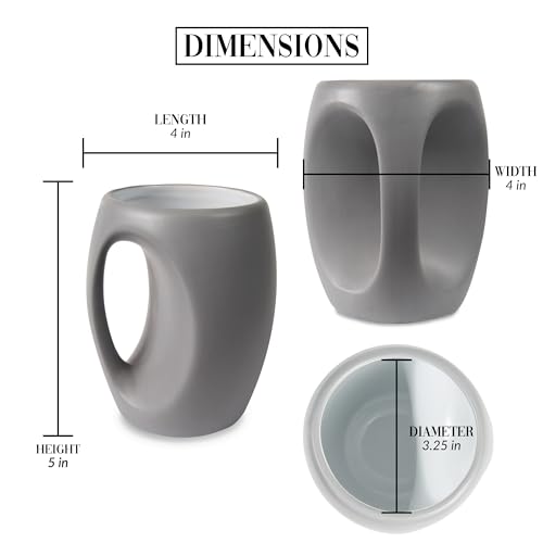 Pavilion Gift Company - Good Morning Now Be Quiet - 16 oz Green Coffee Mug Tea Cup Gift From Wife Husband Girlfriend Boyfriend Anniversary Parenting Mom Dad Birthday Long Distance Present - color: Gray, White, Black