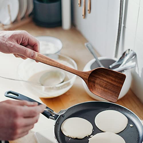 Wooden Spoons for Cooking,12 Wood Kitchen Utensils Set with Comfort Grip
