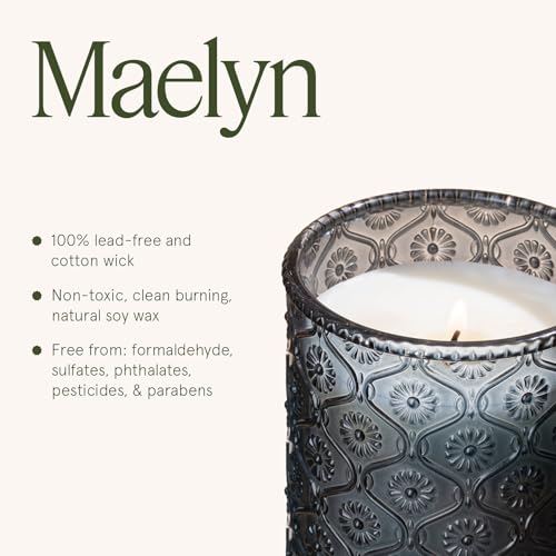 LA JOLIE MUSE Hey Baies Candles - Red Currant, Rose, Oakmoss | 6 oz Natural Soy Wax | 40 Hours Clean Burn | Berry Scented Candle | Gift-Ready for Hosts & Gatherings - color: Hey Baies