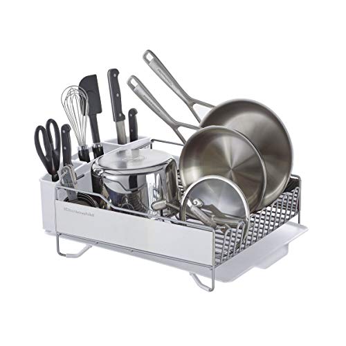 Kitchenaid Stainless Steel Full Dishrack, Size, Satin White - color: White, size: Full Size