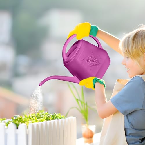 Plant Watering Can - 1/2 Gallon - Rose Red | With Long Spout for Watering-Home Indoor and Outdoor Garden - color: Rose Red