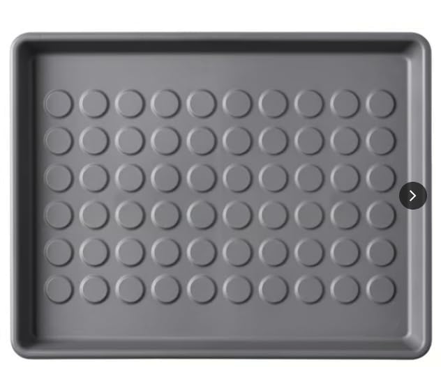 Rubber Boot Trays for Entryway, for Boots, Shoes, Sandals, Slip-on, Trays, Shoe Mats for Indoor and Outdoor Use,(1 Larger) = 28"x14"; and (2 Smaller) = 18"x14" (Set=3)