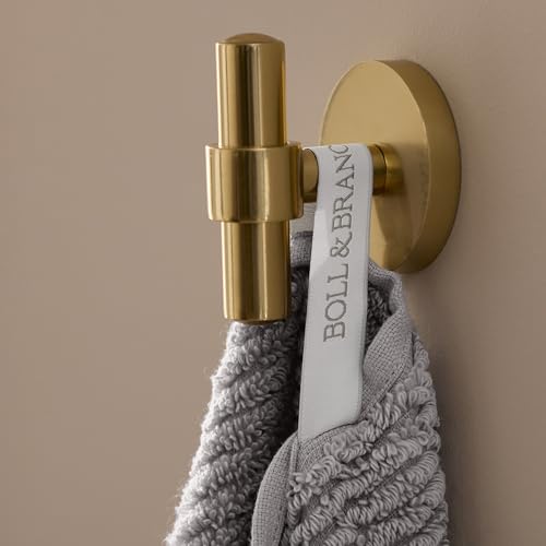 BOLL & BRANCH Turkish Ribbed Hand Towel Set, Stone | Set of 2 - 100% Organic Turkish Cotton - Soft Absorbent Quick Dry Luxury Spa Hand Towels, Textured Rib Weave - color: Stone, style: Turkish Ribbed