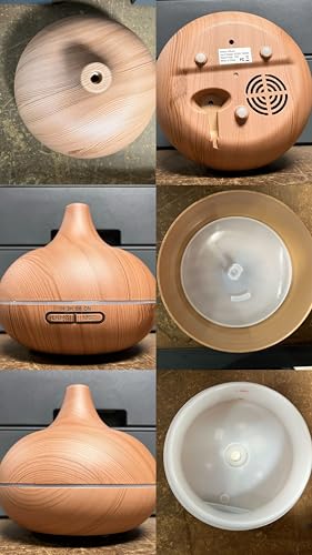Ultimate Aromatherapy Diffuser & Essential Oil Set - Ultrasonic Top 10 Oils Modern with 4 Timer 7 Ambient Light Settings Therapeutic Grade Lavender