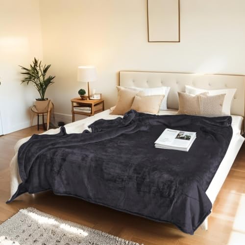Electric Heated Blanket, Flannel and Sherpa, Full 72 x 84 in,Iron Gray | 9 heat settings | 1-10-hour timer | dual-sided comfort | machine washable | overheat protection - color: B-iron Gray, size: 72x84inches-Full