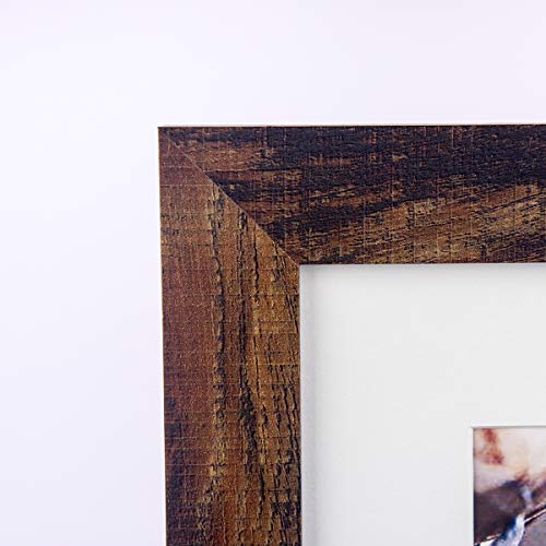 brown 11x14 Picture Frame set of 3,Display 11x14 without Mat or 8x10 with Mat,Wall Gallery Photo Frames - color: Brown, size: 11x14 inches 3P