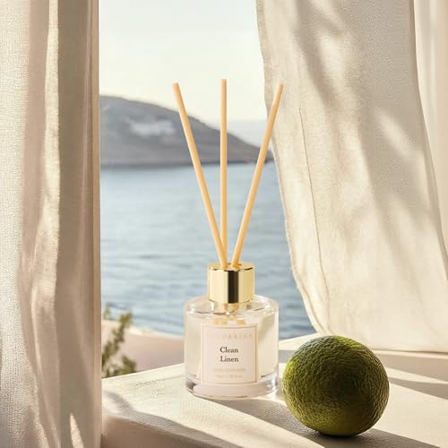 Reed Diffuser Set of 6, 10.2oz Scented Oil Diffuser with Sticks, Aromatherapy Essential Oil Diffusers, Home Fragrance for Bathroom & Office Decor, Long Lasting Fragrance Gift Set for Women