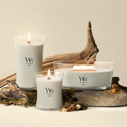 WoodWick Fireside Holiday Candle Gifts for Women and Men, 16 oz Ellipse Candle with Crackling Wick - color: Fireside, size: 16oz