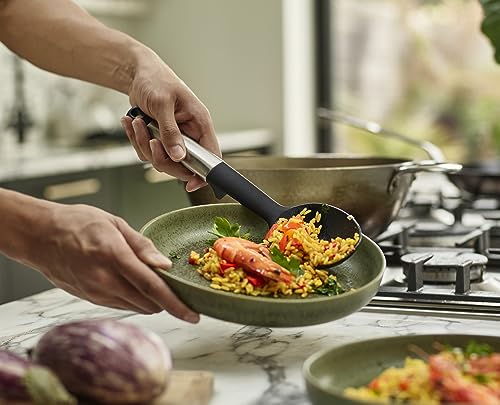 Joseph Joseph Elevate Silicone Solid Spoon, BPA Free, Heat Resistant Non Stick Kitchen Utensil, Weighted Stainless Steel Handle - style: Spoon