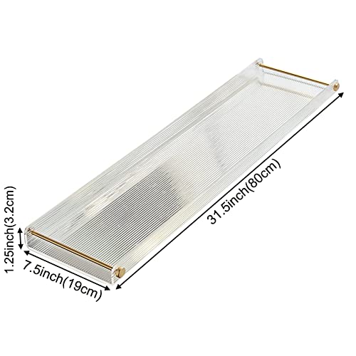 Acrylic Bathtub Tray, NEWRAIN Luxury Bath Caddy Tub Table,Unique House Warming Gifts, New Home, Anniversary and Wedding Gifts for Couple, Bathroom Accessories for Spa or Reading Lite Style