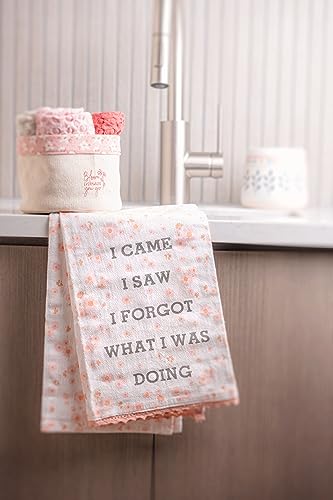 Karma Waffle Weave Dishcloth Set/Holder Home - color: Grey Home
