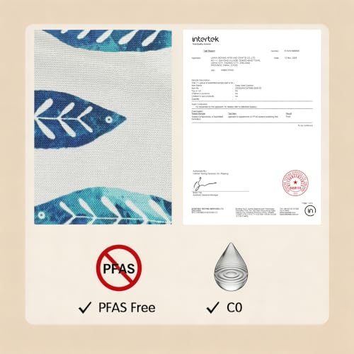 COZYVIDA Outdoor Chair Cushions Set of 4, 20"x20" Square Seat Pads with Tie Straps and YKK Zippers, 35D High-Density Foam, Water-Resistant Fabric,UV-Resistant 1000+ Hrs - color: Print 021