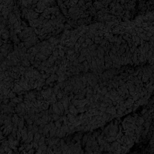 Franel Black Chunky Chenille Yarn for Hand Knitting Blanket (8 Pack, Total 64oz) - Shed-Resistant Fluffy Jumbo Yarn for Crocheting, Super Bulky Big Yarn for DIY Throw, Pre-Wound & Tangle-Free - color: 06