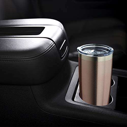 COMOOO 20oz Tumbler with Straw Stainless Steel Insulated Coffee Tumbler Cups Double Wall Vacuum Travel Coffee Mug with Splash Proof Sliding Lid for Hot Cold Drinks (Mix Color,4 Pack) - color: Mix Color