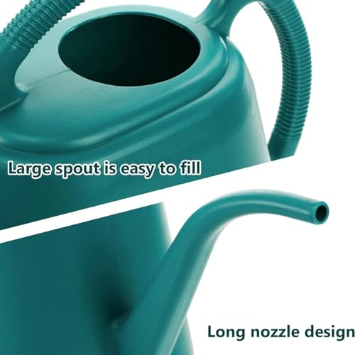 1 Gallon Watering Can Indoor Plants, 2026 Long Spout Large Capacity Modern Plastic Watering Can with Ergonomic Handle,Outdoor Watering Can for Flower Plants House Bonsai Garden Patio Office - color: Zy-yellow