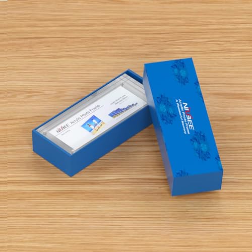 NIUBEE Photo Booth Acrylic 2x6 Picture Frame, Double Sided Mini Block Desktop Display - size: 2x6"(1 Pack)