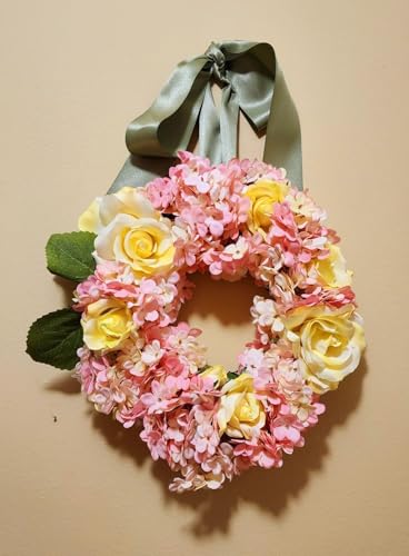 Kimura's Cabin 6pcs Fake Hydrangeas Flowers Artificial Silk Hydrangea,Pink | Faux Hydrangea with Stems,Wedding Party Bouquets Arrangements,Home Table Centerpieces,Farmhouse Garden Decoration,Vase Filler - color: Pink