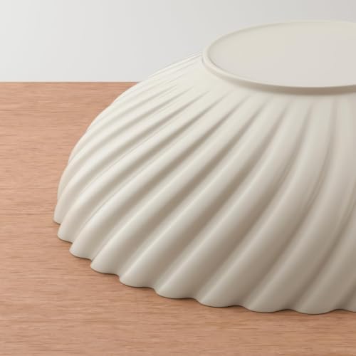 Ceramic Decorative Bowl, 10''×3'', Stylish Fruit Bowl for Kitchen Counter