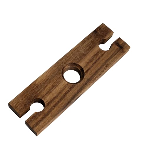 Ironwood Gourmet Acacia Wood Wine Glass Holder for Wine Bottles, Holds 2 Wine Glasses - size: 1 Bottle and 2 Glasses