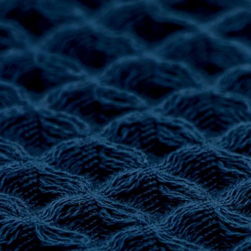 Luxury Organic Japanese Cotton Waffle Bath Towel | Thick, Absorbent, Quick Dry Bathroom Towels for Shower, Sauna, Onsen| Hotel & Spa Quality, Gift-Ready (Ocean Blue, Bath Towel (Set of 2)) - color: Ocean Blue, style: Bath Towel (2 Pack)