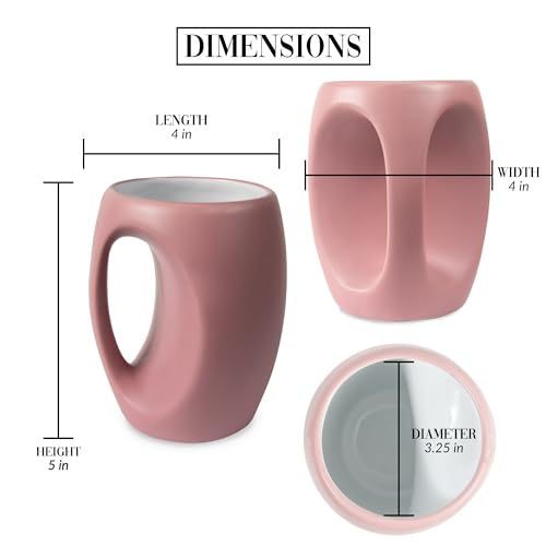 Pavilion Gift Company - Good Morning Mother Of The G*ddamn Year - 16 oz Pink Coffee Mug Tea Cup Gift From Daughter Son Mom Friend Mommy Mama Wife Birthday Long Distance Present - color: Pink, White, Black