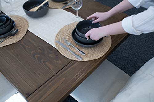 Elanze Designs Bistro Glossy Ceramic 7 inch Dinnerware Bowls Set of 4 - Perfect for Everyday uses from Pasta to Salad, Cereal to Ice cream, Ramen to Pho, Charcoal Grey - color: Charcoal Grey, style: 7 inch Cereal Salad