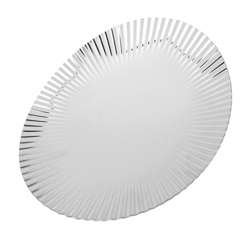 Dpofirs Stainless Steel Serving Platter, Decorative Metal Tray for Snack Fruit Dessert, Elegant Home Decor for Wedding Party