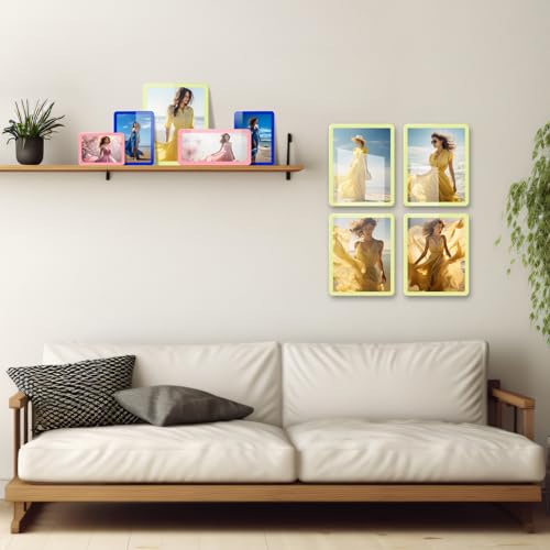 Bluesun 5x7 Picture Frame Blue, Glass, Touch Screen, Wall & Table Top - color: Blue, size: 5x7(1 Pcs)