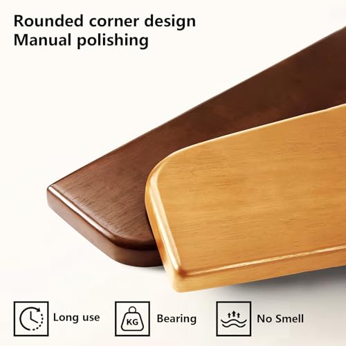 Wall Mounted Coat RackHooks Piano Key Hangers Natural Solid Wood Hanger Non-Woven Fabric Clothes Hangers for Closet, Kitchen, Bedroom, Bathroom, Entryway (Tray Walnut-Beech, 10 Hooks) - color: Tray walnut-beech, size: 10 Hooks