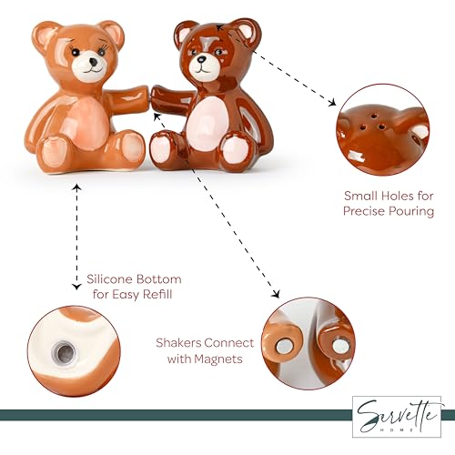 Salt Pepper Shakers Animals (Teddy Bears) - color: Teddy Bears