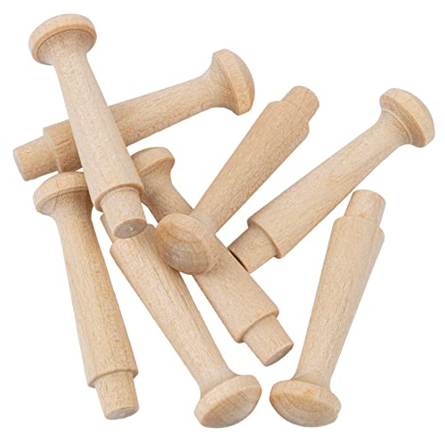 Birch Mini Shaker Pegs | 1-3/4" x 7/16" | Pack of 20 | Wood Pegs for Hanging | Coat Rack Pegs | UA-68-BWSP - size: 1-3/4" x 7/16"